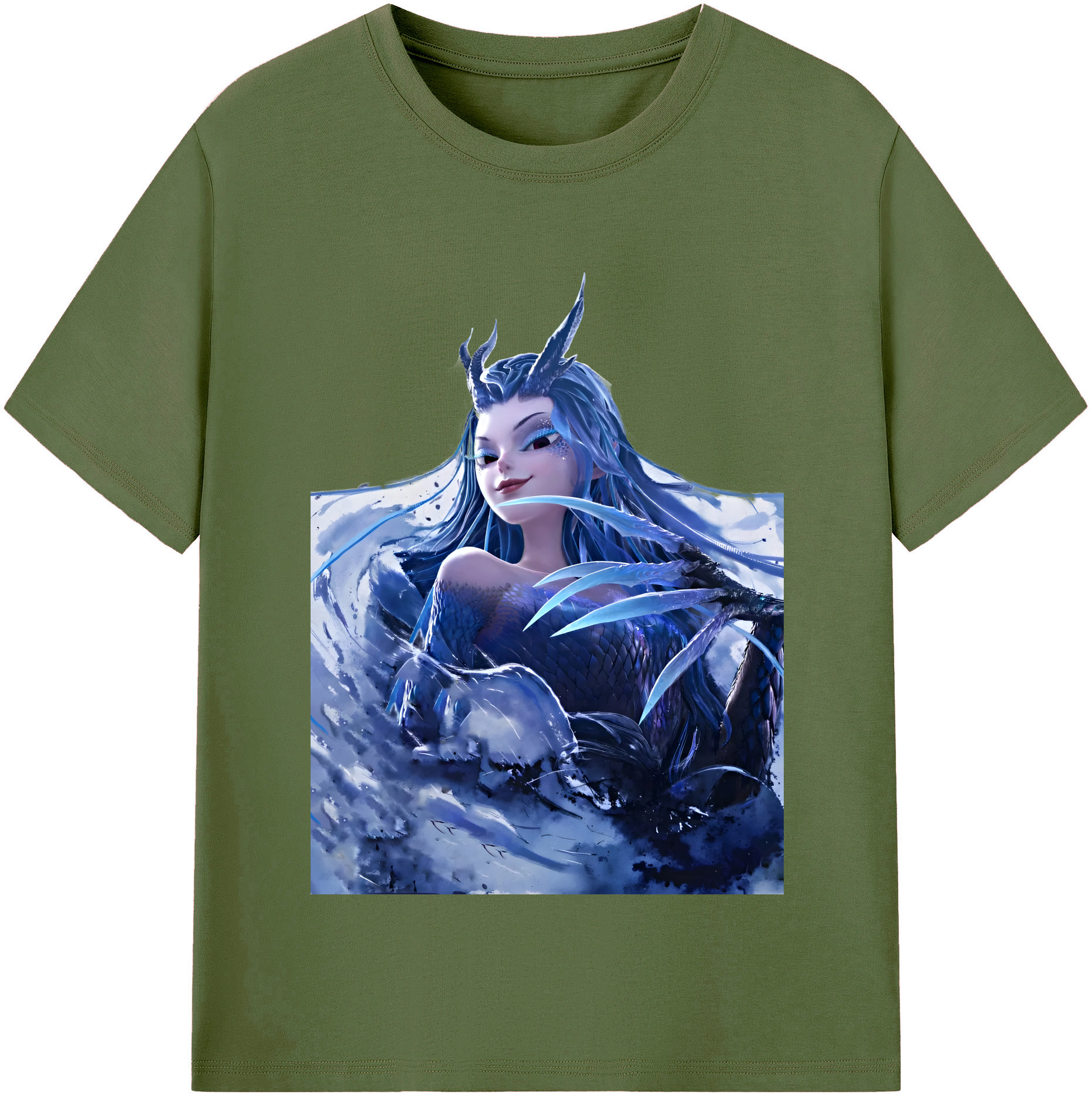 （画像用） Ne Zha 2 ナタ 魔童の大暴れ 綿100％半袖Tシャツ（フロントプリント）